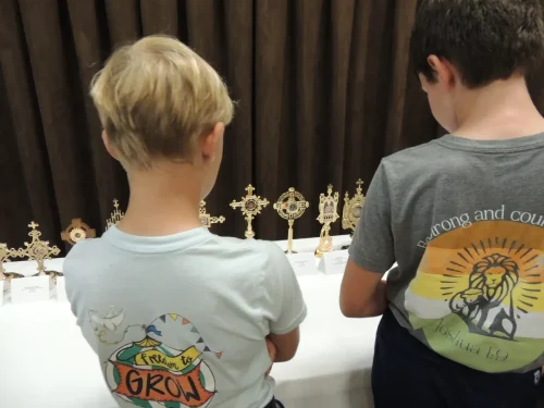 Relics at Our Lady of Prompt Succor School.