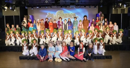 The OLPS annual school play, Willy Wonka Jr., was performed at Lagniappe Theater the weekend of January 23-25. Over 65 students in Kindergarten through 6th grade managed to perform twice despite bad weather shutting everything down Saturday evening.