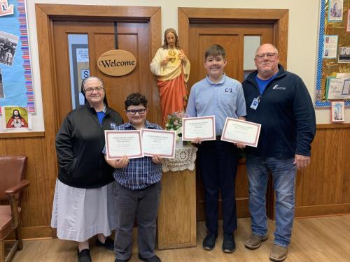 Sacred Heart Moreauville Students of the Year for 2024-2025