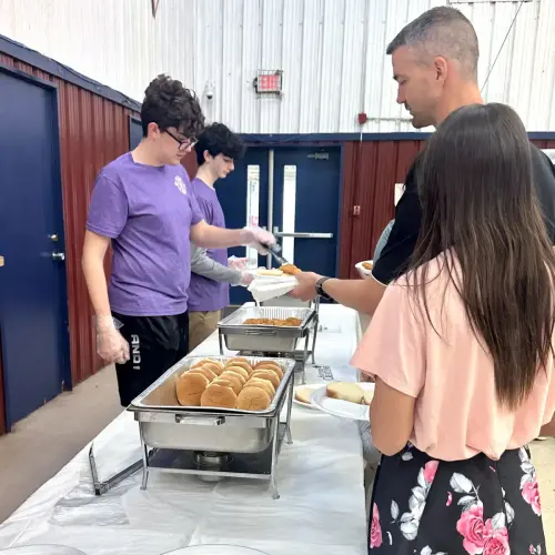 St. Frances Cabrini Youth groups sponsored a Lenten supper after Stations of the Cross on March 28.The youth group supplied the food and served the meal. Everyone enjoyed the fellowship with guests from other parishes. 