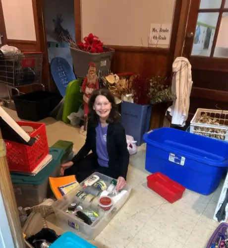 SOS projects from St. Joseph Marksville Altar Society included cleaning out the work Sacristy and cleaning out Altar Society workroom.