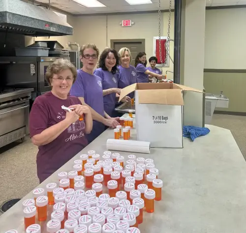 SOS projects from St. Joseph Marksville Altar Society included cleaning out the work Sacristy and cleaning out Altar Society workroom.