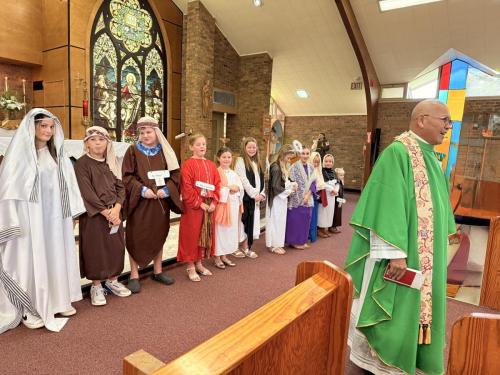Saints Parade at St. Francis de Sales in Echo.