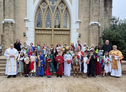 Saints Parade at St Anthony School at Our Lady of Prompt Succor School, Alexandria