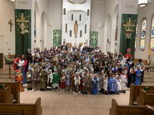 Saints Parade at St Anthony School in Moreauville