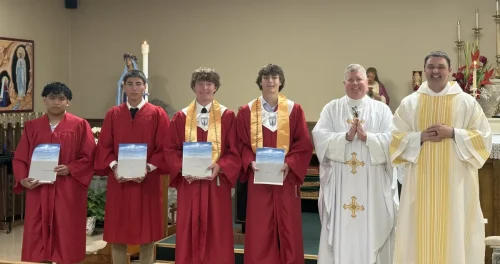 Senior Mass at Our Lady of Lourdes Church, Winnfield