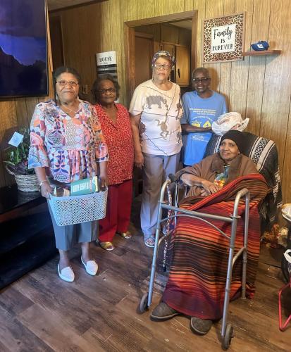 St Anthony of Padua Bunkie, Knights of Peter Claver Auxiliary donate baskets at Christmas