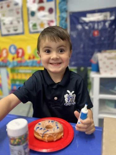 St. Joseph Elementary Pre-K donut day.