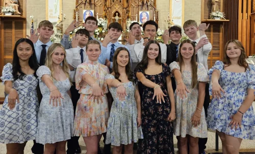 Senior Rings at St. Joseph High School, Plaucheville
