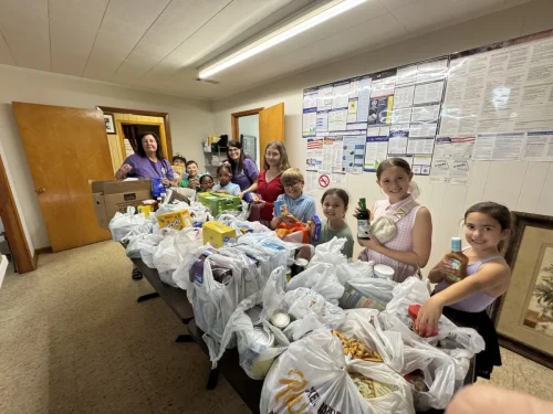 St. Joseph Church (Marksville) CCD and St. Joseph Altar Society partnered during Lent to collect non-perishable food items to fill St. Joseph's food pantry.  CCD students helped to organize the items and restock the shelves.   