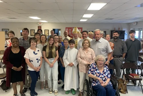Bishop celebrates Mass at St. Joseph Church in Colfax