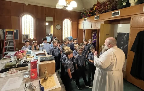Sacred Heart School's Sacristan Workshop
