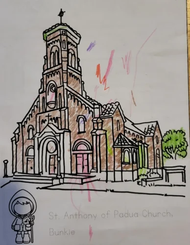 St. Anthony of Padua Church  by Sadie H. age 5