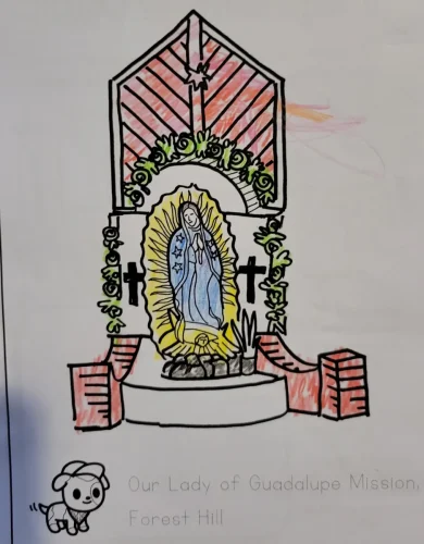 Our Lady of Guadalupe by Sadie H. age 5