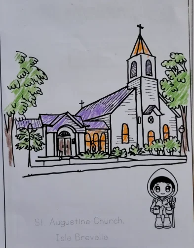 St. Augustine Church  by Sadie H. age 5