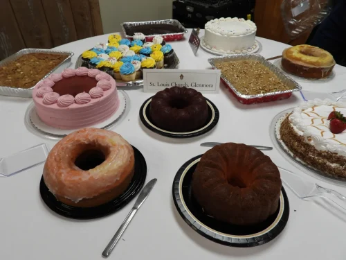 Table-St. Louis Church, Glenmora. Desserts with the Seminarians held at Maryhill on Thursday, July 23. 