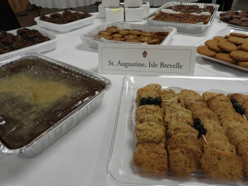 Table-St. Augustine, Isle-Brevelle. Desserts with the Seminarians held at Maryhill on Thursday, July 23. 