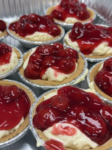 Mini cherry cheesecakes from the Mary, Mother of Jesus Church, Woodworth. Desserts with the Seminarians held at Maryhill on Thursday, July 23. 