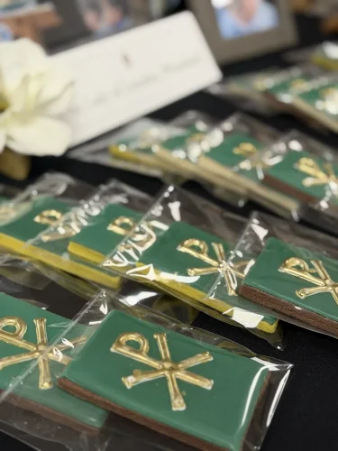 Very fancy cookies from the Our Lady of Lourdes, Winnfield table. Desserts with the Seminarians held at Maryhill on Thursday, July 23. 